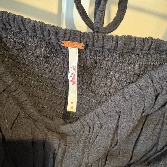 Free People Black Long Sleeve Crop Top - Picture 5 of 5